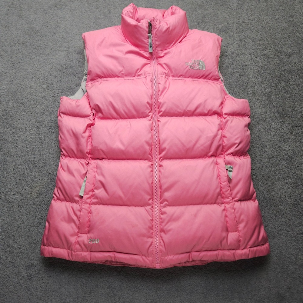 Vintage The North Face Nuptse 700 Down Puffer Vest Pink Medium